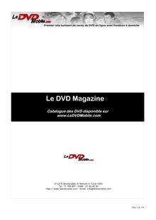 Catalogue 2008 LeDVDMobile.com