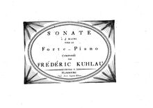 Partition complète, Sonate à 4 mains pour le Forte-piano, F Major