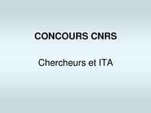 Postes au CNRS