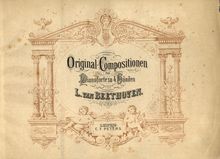 Partition complète, Eight Variations en C major on a Theme by compter Waldstein pour Piano, Four mains WoO 67 par Ludwig van Beethoven