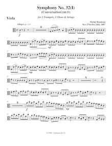 Partition altos, Symphony No.32, C major, Rondeau, Michel