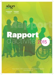 RAPPORT D’ACTIVITÉ ET D ORIENTATION 2015