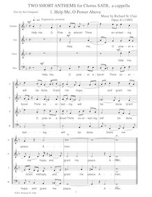 Partition complète, Two Short hymnes, St. Clair, Richard