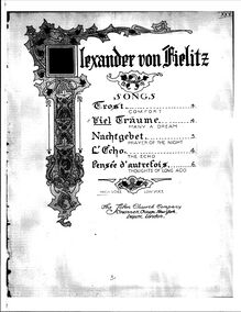 Partition complète, Viel Träume, B Minor, Fielitz, Alexander von