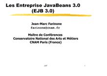 Les Entreprise JavaBeans 3.0 (EJB 3.0)