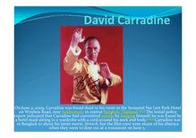 David Carradine vie films