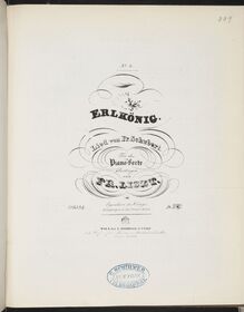 Partition Erlkönig (S.558/4), Collection of Liszt editions, Volume 2