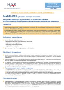 MABTHERA - Synthèse d avis MABTHERA - CT12242