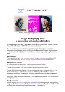 Google Photography Prize