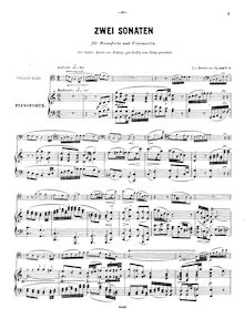 Partition de piano, violoncelle Sonata No.4, Op.102/1 par Ludwig van Beethoven