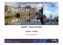 Week-end à Dublin - visiter la ville 4 jours / 3 nuits