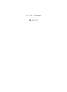 Oeuvres posthumes de Senecé / publiées pour la première fois par MM. Emile Chasles et P. A. Cap