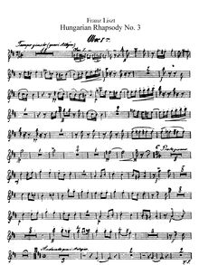 Partition hautbois 1, 2, Hungarian Rhapsody No.6, Tempo giusto, D♭ major