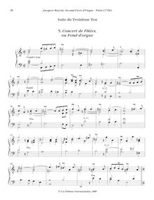 Partition , Concert de Flûtes, ou Fond d’orgue, Oeuvres complètes d orgue