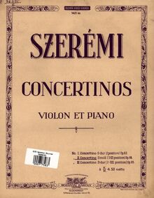 Partition de piano, Concertino No.2, Szerémi, Gustave