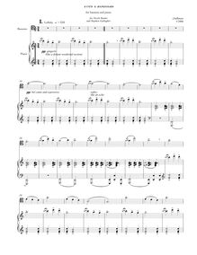 Partition complète, pour basson et piano, Hallman, Joseph