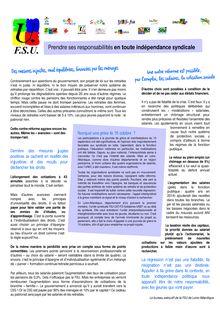 Affiche de la FSU 44 pour la journée interprofessionnelle du 15 octobre 2013
