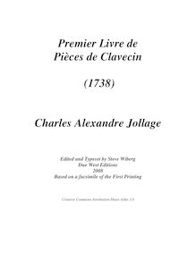 Partition complète of all mouvements, Premier Livre de pièces de Clavecin