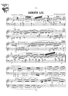 Partition complète, Piano Sonata en B-flat, Op.46, Clementi, Muzio