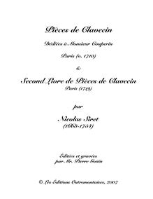 Partition , Ouverture, Pièces de Clavecin, Livre 1, Siret, Nicolas par Nicolas Siret