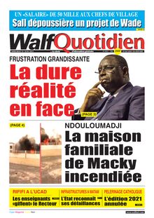 Walf Quotidien n°8767 - du mercredi 16 juin 2021