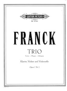Partition de piano, Piano Trio, Franck, César par César Franck