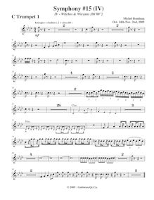 Partition trompette 1, Symphony No.15  Black Halloween , F minor par Michel Rondeau