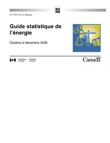 Guide statistique de l’énergie