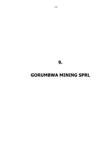 9. GORUMBWA MINING SPRL