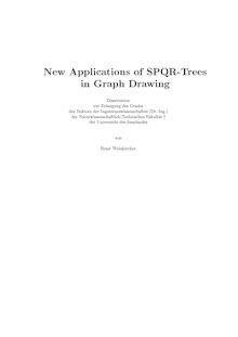 New applications of SPQR-trees in graph drawing [Elektronische Ressource] / von René Weiskircher
