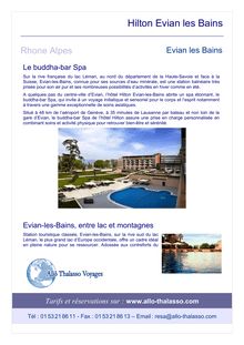 Brochure - Hilton Evian les Bains