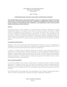 Administration, Finance and Audit Committee Charter 