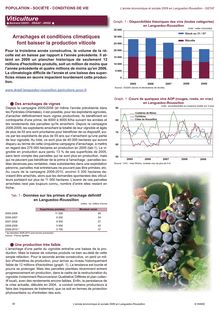 Arrachages et conditions climatiques font baisser la production viticole