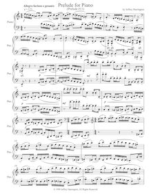 Partition complète, Piano Prelude No.11, Harrington, Jeffrey Michael