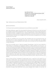 Démission de Gérard Magnin (EDF)