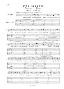 Partition Act II, La gazza ladra (pour Thieving Magpie), Melodramma semiserio in due atti par Gioacchino Rossini
