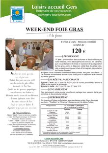 Week-end foie gras Ferme.QXD