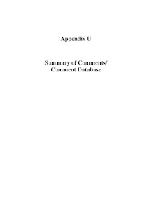 A-B Merge Comment Database - v3 (2006-0327)
