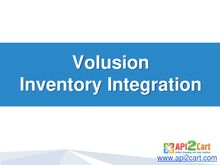 Volusion Inventory Integration
