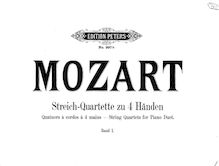 Partition complète, corde quatuor No.16, E♭ major, Mozart, Wolfgang Amadeus par Wolfgang Amadeus Mozart