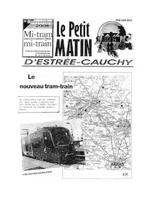LE PETIT MATIN D ESTREE-CAUCHY N°12 - NOVEMBRE 2006: TRAMWAY ARTOIS-GOHELLE, ITINERAIRES