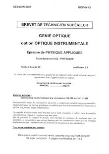 Btsopti physique 2007 instru optique instrumentale