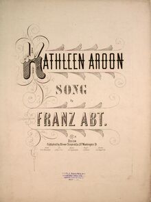 Partition complète, Kathleen Aroon, G  major, Abt, Franz