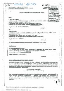 Luc Besson : contrate de Valérian datant de 2002