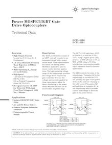 Power MOSFET IGBT Gate Drive Optocouplers