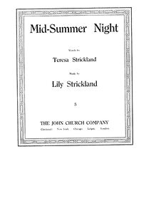 Partition complète, Mid-Summer nuit, Strickland, Lily