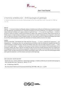 L homme antédiluvien : Anthropologie et géologie - article ; n°3 ; vol.1, pg 131-151