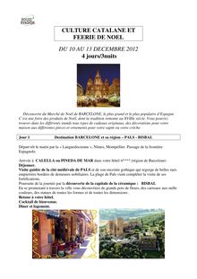 Visiter Barcelone et sa région - périodes de Noël (2012)