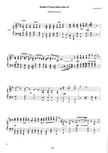 Partition I, Final, Piano Sonata No.5, Sonate pour piano N°5, Plante, Cyril
