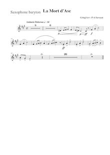 Partition baryton Saxophone (E♭), Peer Gynt  No.1, Op.46, Grieg, Edvard